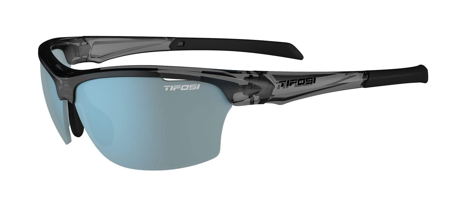 Tifosi Gafas de sol intensas, ahumadas de cristal, color azul brillante, talla única, Cristal ahumado, Talla única