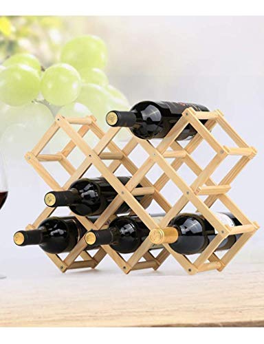 LaseVe Soporte para Botellas de Vino Bajo Gabinete de Madera miniatura 3