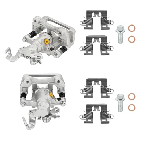 Image of Rear Brake Calipers for Ford Fusion 2006-2012, for Mazda 6 2006-2013, for Lincoln MKZ 2007-2012, Zephyr 2006, for Mercury Milan, Rear Left and Right with Bracket, Replace# 18-B5002 18-B5003, 2-PC