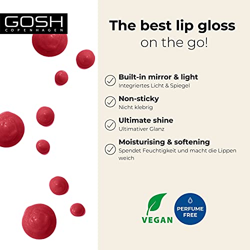 Lipgloss Gosh Lumi Lips mit Licht und veganer Formel