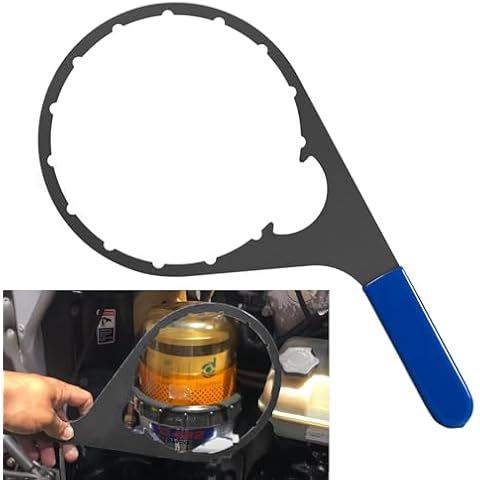 mooncar 6" Oil Fuel Filter Wrench for Davco 380134 vent cap/Filter collar remove tool Suitable for Fuel Pro 382,380, for Fleetguard/Cummins Detroit Diesel Cover