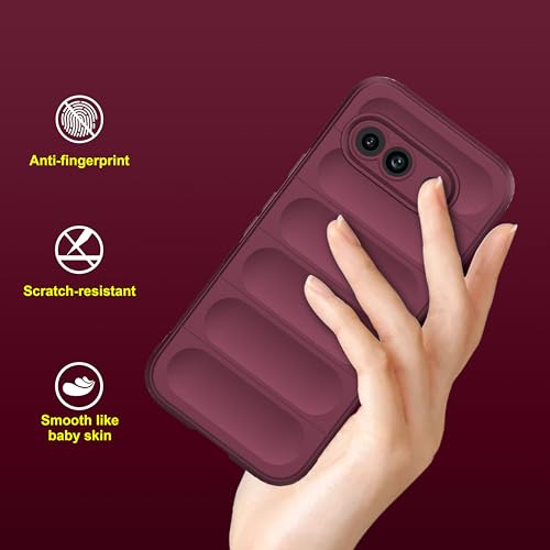 Image of amazon basics Back Case Cover for Google Pixel 9A | Compatible for Google Pixel 9A Back Cover | Liquid Silicon Magic Case with Camera Protection | Plum