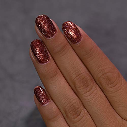 Image of ILNP Misery - Fiery Burnt Orange Holographic Nail Polish