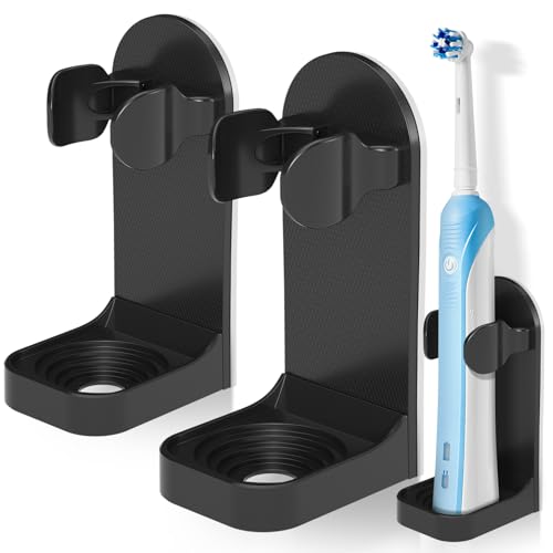 HOMMAND 2 Pack Elektrische Zahnbürstenhalter zur Wandmontage, Stark...