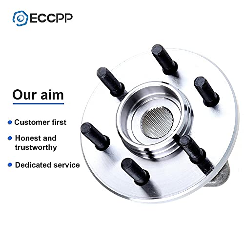 Eccpp Wheel Hub And Bearing Assembly Front 515007 Fit 1997-2004 Dodge Dakota Durango 4Wd Replacement For 6 Lugs Wheel Hub No Abs 3 Bolt Flange #TOP5