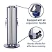ZonePro Dual Mobile Stanchion for Closing Aisles, Cordoning Off Machinery, Minimizing Accidents, and Crowd Control – Extended Reach and Mobility (up to 28 ft Total Coverage) (DuraSafe Fabric, Blue)