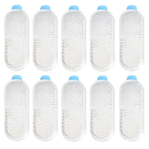 Image of 10 Pack Oval Reflectors White Self Adhesive Quick Mount for Driveway Fence Gate Posts Trailers Safety Reflectors Automobiles Boats Mailboxes Reflector