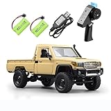HLSFWDRIVE RC Crawler Remote Control Rock Crawler RC Truck 4x4 1/12 Scale Toyota Land Cruiser Off Road Pickup Proportional Steering 2 Speed RTR All Terrain 280 Motor 2 Batteries Hobby Car Adult MN82