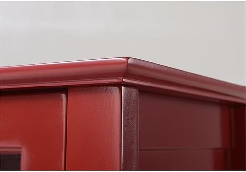 Miniatura 10 de American Furniture Classics 22600 Armario de puerta de cristal, blanco Pintura roja,Blanco