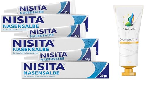 Nisita Nasensalbe 3X20 gr. Sparset inkl. einer hochwertigen Handcreme Marke Faar-Apo
