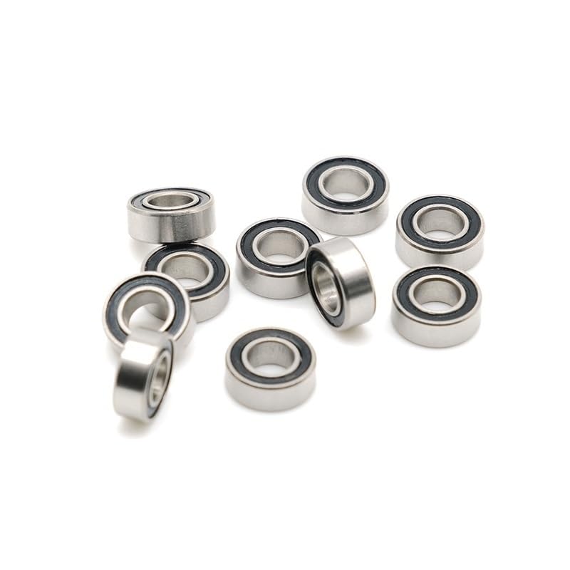 SMR84 2RS Bearing ABEC-7 (10PCS) 4 * 8 * 3mm Miniature SMR84-2RS Stainless Ball Bearings RS SMR84 2RS with Black Sealed L-840DD
