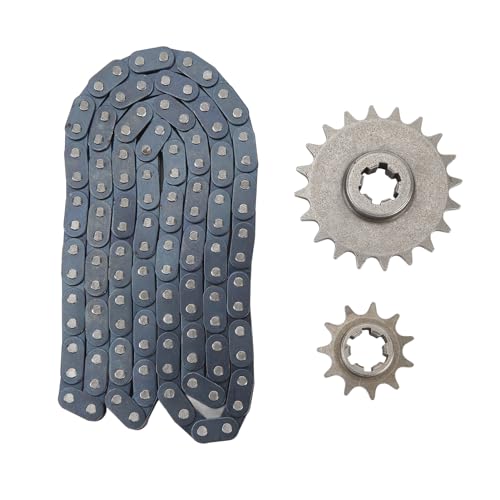 Kit chaîne T8F contre l'usure mécanique pignons acier 11T 20T pour karts et motos
