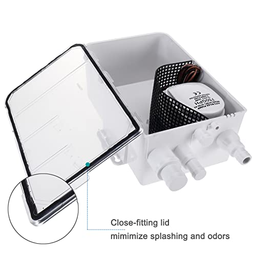 Erfo 12V 750GPH Shower Sump Pump System,MultiPort Inlet Marine Boat