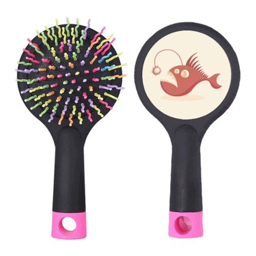 Brosse à cheveux dessin animé poisson brosse démêlante à coussin pour salon