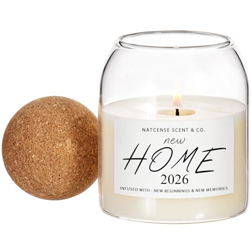 House Warming Gifts 2026 New Home Candle for New Homeowners Soy Wax Long Burn Time Cute Housewarming Gift Idea House Warming Decoration for Friend Women Men