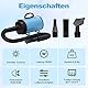 XKISS hundefön 3200W Pet Dryer Hundetrockner Blower mit Einstellbarer Windgeschwindigkeit und Temperaturen, 4 Düsen (Blau)