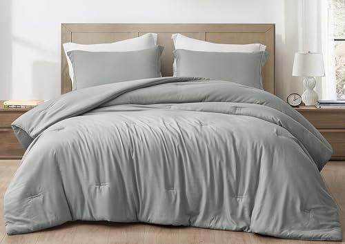 Chezmoi Collection Cliff 3-Piece Cooling Comforter Set King