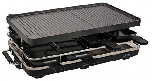 Preisvergleich Produktbild Raclette8 alu grillplaat - zwart Spring 3267517001 Raclette8