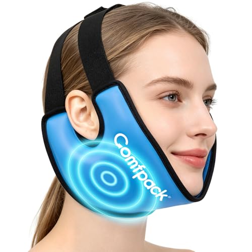 Wisdom Teeth Ice Pack Head Wrap, Soft Double Side Jaw...
