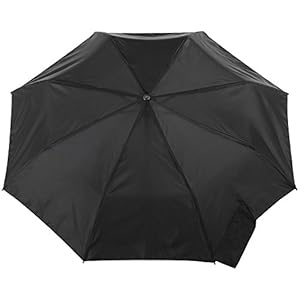totes Titan Portable Travel Umbrella – Windproof, Waterproof, Strong, Compact Umbrella – Perfect for the Car, Backpack, and On-the-Go
