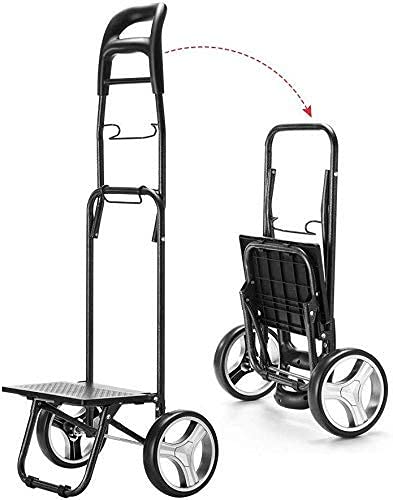 QHYTL Einkaufstrolley Multifunktions-Einkaufswagen Klappbarer tragbarer Faltbarer Allzweckwagen mit Rädern Trolley… – Bild 8