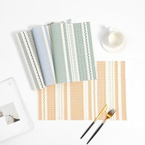 Set de table rectangulaire durable lavable pour cuisine - 4