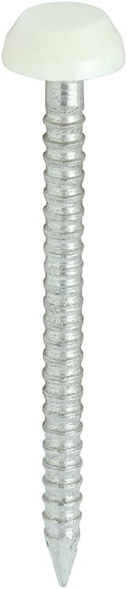 Timco - Polymer Headed Pins - A4 Stainless Steel - Cream (Size 30mm - 250 Pieces)