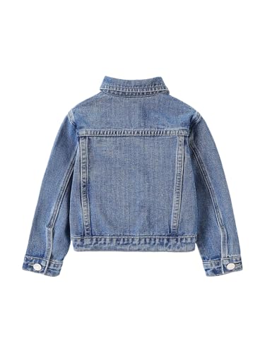 Verdusa Girl's Jean Jacket Cute Embroidery Denim Jacket Long Sleeve Button Down Spring Fall Outerwear2