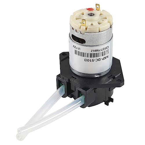 Image of 2Pcs DC 12V Peristaltic Pump DIY Small Liquid Dosing Pump for Aquarium Lab Analytical - Black