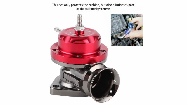 Turbo Blow Off Valve-Universal 40mm Turbo Blow Off Valve with 2.5 inches Flange Pipe Type-S Style Aluminum Turbo Blow Off Valve BOV Dump Valve Kit Universal Accessory for Auto Car