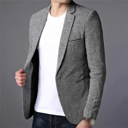 Men Business Casual Suit Jackets Men Solid Color Dress Blazers Coats2