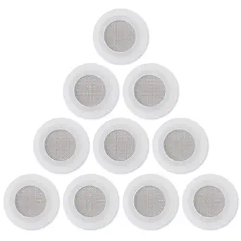 Olivia Tree Silicone Washer Silicone Filter Gasket for Shower Head Water tap Faucet White 10 pcs