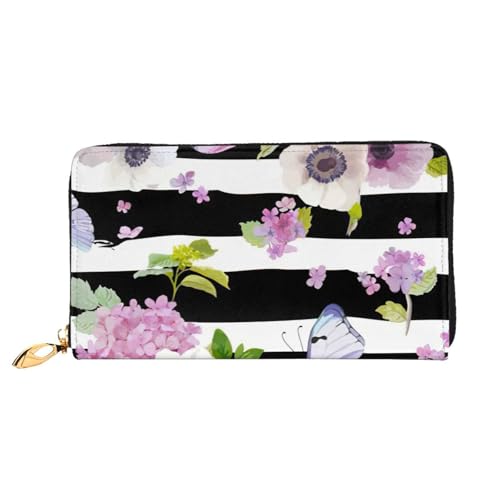 Portefeuille homme en cuir imprimé fleur papillon pour vos déplacements