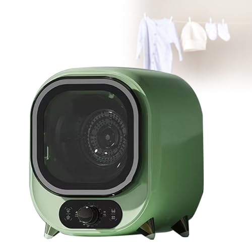 Secadora De Ropa De Condensador, Secadora De Ropa De Condensador Portátil Pequeña, 5 Modos De Secado, Carga De 0,8 Kg, Mini Secadora De Ropa Eléctrica Portátil, para Uso En La Pared De La Mesa(Green)
