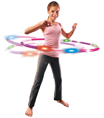 Simba 107402215 – Hula Hoop se světlem, se světelným efektem, k zasunutí, 80 cm, od 5 let