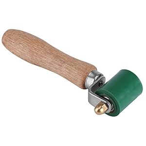 40 mm aandrukrol, massief houten handvat, siliconen, hittebestendig vouwroldak, PVC-lasapparaat voor lassen van kunststof / zeildoek, behang / hoeknaad en autofilmpersen