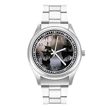 Fantasy Boat Orologio da polso al quarzo personalizzato in acciaio inossidabile con numeri arabi per uomo donna