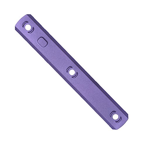 TuFok Mlok Picatinny Rail Section - Low Profile M-lok Rail (13-Slot,Aluminum) (13-Slot Purple) - Thumbnail 3