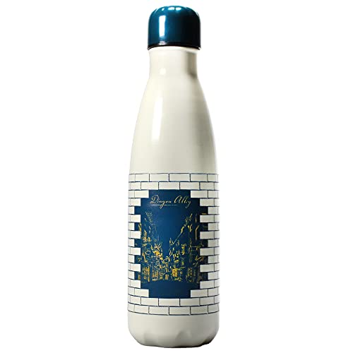 Harry Potter Water Bottle - Metal - 500ml - Diagon Alley Bottle - Reusable Bottles
