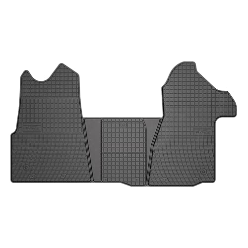 SMK Gummimatten auto fußmatten Satz passend für Renault Master IV ab 2024 Erleben Sie einen neuen Standard des Reisens mit rutschfesten auto fussmatten - Mehrjahres- auto teppiche für alle Straßenverh