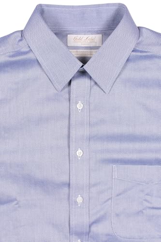 Gold Label Men's Slim Fit Non-Iron Point Collar Long Sleeve Dress Shirt with Pocket2