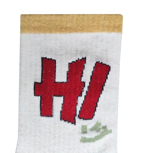 Image of Women's stockings 3 pieces | Smiling face combed cotton | Slip-proof cuffs | Spring and Summer white socks