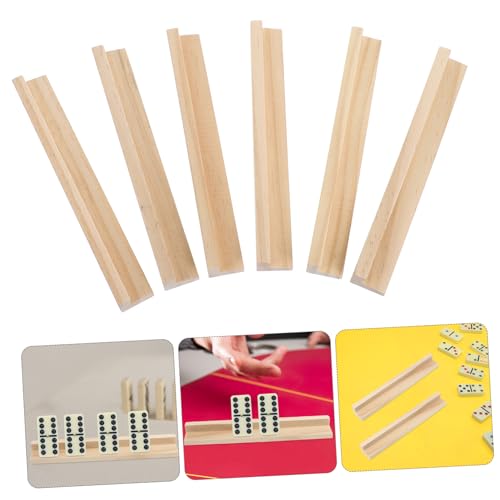 Bases de Madera Multiusos para Domino 6 Piezas miniatura 7