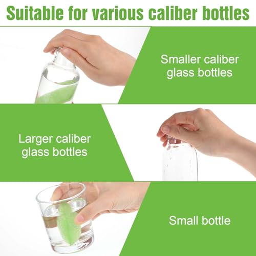 Image of Beans Bottle Cleaner Sponge, Magic Beans Shaped Bottle Cleaning Sponge Reusable Bottle Sponge Bean Heat Resistance Bottle Brush Internal Cleaning Tools of Small Mouth(3pcs)