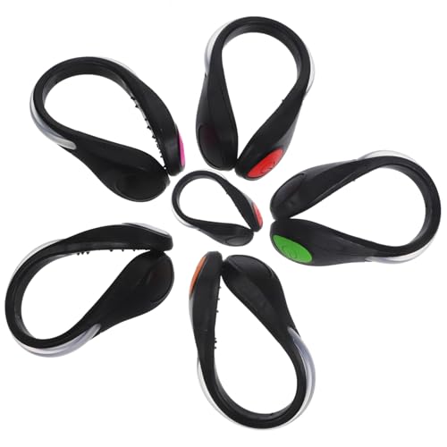 Toddmomy 6Pcs LED Shoe Clips for Night Running Safety Shoe Lights with Modes for Runners Cyclists and Essential Night Running Gear for Visibility