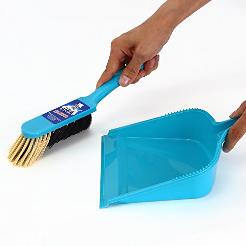 Mr. Siga Dustpan And Brush Set, Pack Of 2 Set, Blue & Grey #TOP3