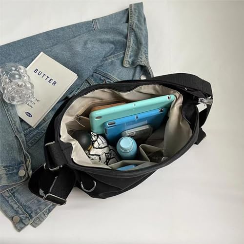 Image of Tote Bag for Women,Canvas Tote Bag with Zipper, Retro Large Capacity Casual Shoulder Handbags with Inner Pockets