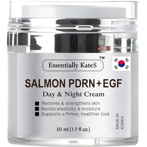 Essentially KateS Salmon PDRN + EGF Day & Night Cream 50 ml - Promte skin regeneration and elasticity, cell renewal and maintains skin structure. - Korean Skincare