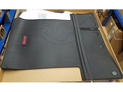 Jeep 82215185AC - 2018 Wrangler Cargo Mat - Leather Trim ONLY! - Does NOT Include Gap Hider