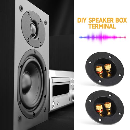 Terminal de Caja para Altavoz, 2 Pzas 3" 2-Way miniatura 6